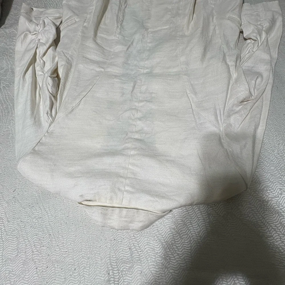 Esley Cream Linen Blazer Size M - Picture 7 of 14